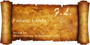 Falusy Linda névjegykártya